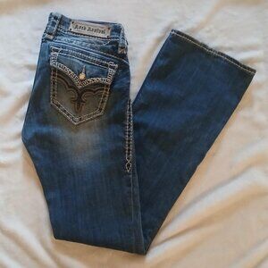 Rock Revival Y2K Aesthetic Low Rise, Flare, Bootcut Jeans Size 27